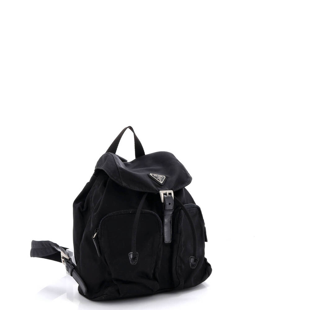 Prada Small Double Front Pocket Backpack Tessuto - image 2